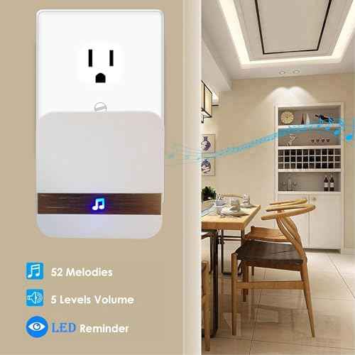 Caregiver Pager, FullHouse Wireless Emergency Button for Elderly, IP55 Waterproof, Call Button Panic Button for Home/Patient/Disabled