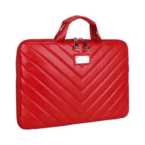 Sandy Lisa 14 Inch Laptop Sleeve, Chevron Printed Protective Case with Buttery Soft Anti-Scratch Lining