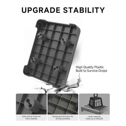 Mobility Step Stool for Adults, Bed Step Stools, 680 LBS Capacity Safety Step Platform, Portable Stair Assist for Cars, Indoor/Outdoor Steps, Black
