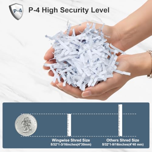 Wingwise 60-Sheet Auto Feed Cross-Cut Paper Shredder for Home Office Security