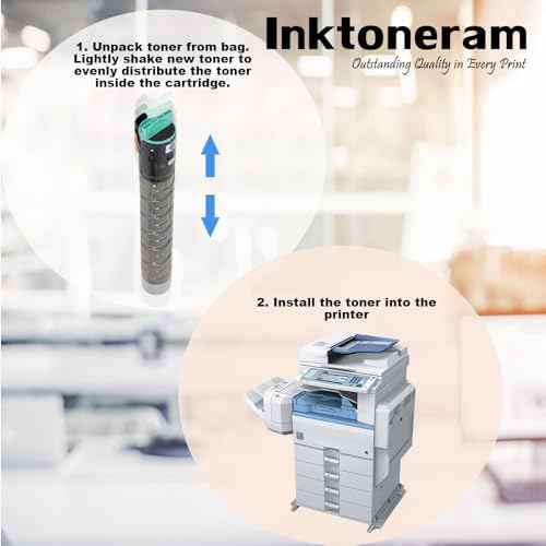 Compatible Toner Cartridge Replacement for Ricoh Aficio MP C2030 C2050 C2550 841280 (Black)