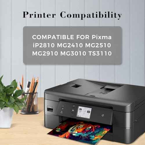 for Canon PG-145XL CL-146XL Ink Cartridges Combo Pack Replacement for Canon 145XL/146XL PG145 CL146 PG-145XL CL-146XL Printer Ink for PIXMA TS3110 iP2810 MG2410 MG2510 MG2910 MG3010