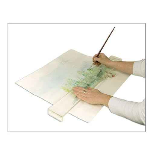 Creative Mark Artist Leaning Bridge - 18 Inches Clear Acrylic Wrist Rest - Steady Hand Drawing Tools for Artists & Architects - Transparent Bridge for Painting, Drawing, and Drafting