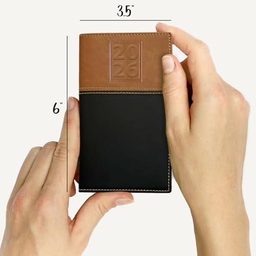 BookFactory 2026 Weekly Pocket Calendar 2026 Weekly Calendar 2026 Planner Agenda Organizer with Notepad (CAL-2026-POCKET(Organizer))