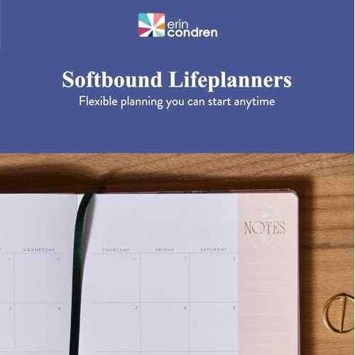 A5 Softbound LifePlanner (January 2026 - December 2026) - Forest Green, horizontal layout