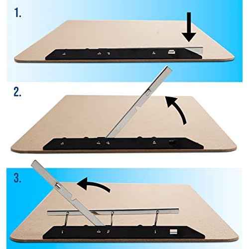 Extra Large Clipboard Set (6pc) - Larger Than 11x17 - Vertical or Landscape - Fits 11 x 17 Tabloid Paper (Board 11.6"x19.5" - 2 Inches Longer Than Legal Size)