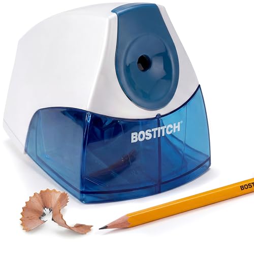 Bostitch Electric Pencil Sharpener Blue - Stall-Free, Compact & Safe