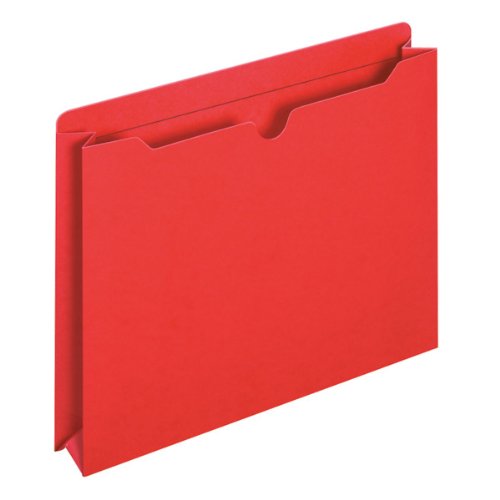 Pendaflex Globe-Weis/Pendaflex File Jackets, 2-Inch Expansion, Letter Size, Red, 50 Jackets per Pack (B3043DTRED)