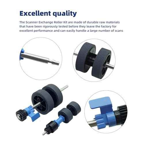 2025 New B12B819031 B12B819041 Scanner Exchange Roller Assembly Kit for Epson DS-530 DS-570W DS-575 DS-770 DS-780N DS-870 DS-970 ES-400 ES-500W ES-575W FF-680W(1 Year Warranty)