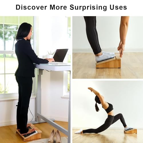 StrongTek Under-Desk Footrest, 4.5 in High, Non-Slip, 300 lb Capacity
