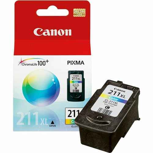 Canon CL-211 XL Genuine Color Ink Cartridge, Compatible with MX330, MP240/250/270/280/480/490/495, iP2702, MX340/350/320/410/420