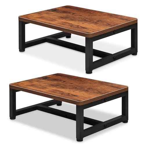 2 Pcs One Step Stool with Non-Slip Surface and Non-Slip Foot Pad Design for Adults and Seniors,Suitable for Use at Stairwells, Bedrooms, Kitchens, Bathrooms