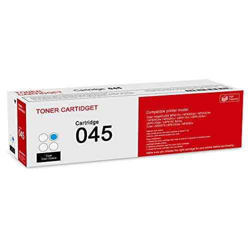 1 Pack 045 1241C001 Cyan Toner Cartridge: Compatible CRG045 Replacement for Canon Color imageCLASS MF631Cn MF632Cdw MF633Cdw MF634Cdw LBP613Cdw LBP610C Series i-SENSYS LBP613Cdw MF635Cx Printer