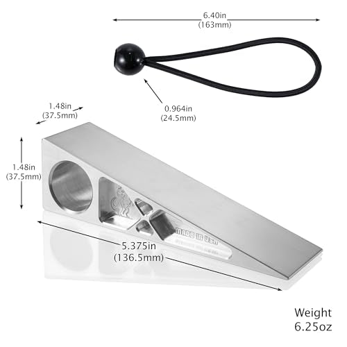 Dino Force Firefighter Wedge ? 7075 Aluminum with Bungee, Built for Durability and Efficiency - Made in USA