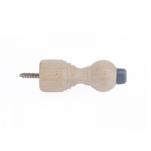 Renovators Supply Manufacturing Door Stoppers 3 3/16 in. Wall Mount Victorian Unfinished Maple Wood Door Bumper Stops Pack of 3