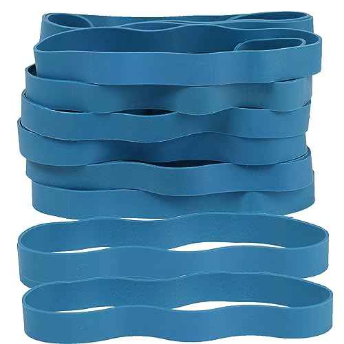 Rubber Bands Size#107 Heavy Duty Big Wide rubber band 30PCS Elastic Bands for Office Supply Trash Can File Folders Litter Box Rubber Bands (Blue)