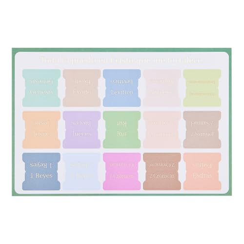 Spanish Morandi Bible Tabs Truuvaee Gold Foil Pastel - Spanishmorandi