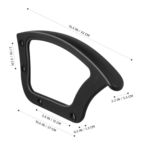 Veemoon 2pcs Office Chair Armrest Rings Plastic Replacement for Desk Gaming Chairs Fit Arm Rest Accessories for Office Workers