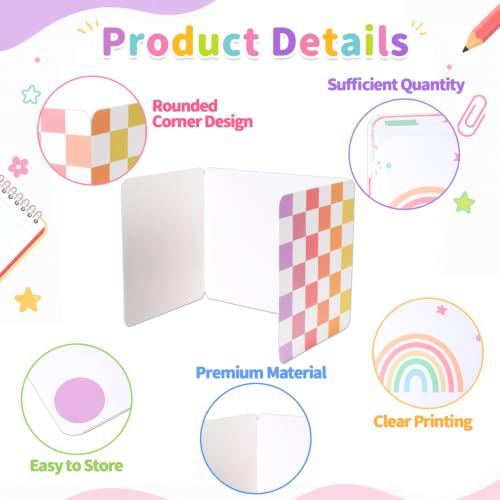 24 Pack Classroom Desk Privacy Shields - Folding Study & Test Dividers