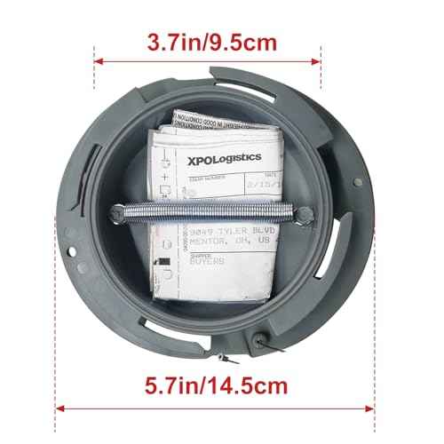 Truck and Trailer Twist Lock Document Holder with Wire Attached Cover, ABS Plastic Document Holder Kit (Opaque Gray) (4 PACK)