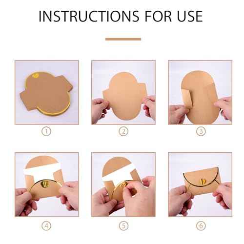 30 Pcs Mini Envelopes With Gold Heart Shaped Clasp, Mini Envelopes With Blank Cards For Wedding Birthday Greeting Cards Graduation£¨4.13 x 2.76 inch£©