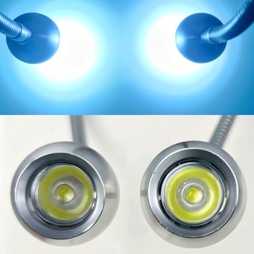 Upwtkim USB Dual Gooseneck Microscope Light - Pillar Spotlight for Stereo & Digital Microscopes