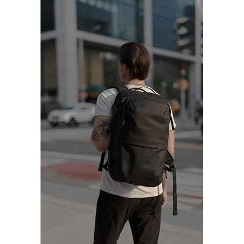 AirVault Vacuum Seal Travel Backpack 60L with Expandable Vortex Air Compression Vacuum System Water Resistant TSA Lock (Vacuum Pump Included, Black, 60L)