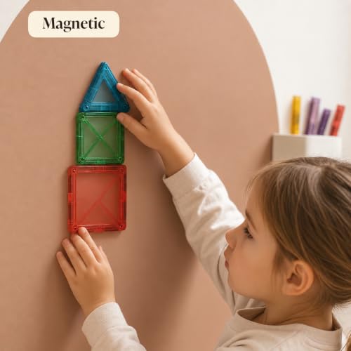 Orelle MagicWall Magnetic Chalkboard Wall Decal Mocha 24 x 39 inches - Repositionable & Renter-Friendly Playroom Decor