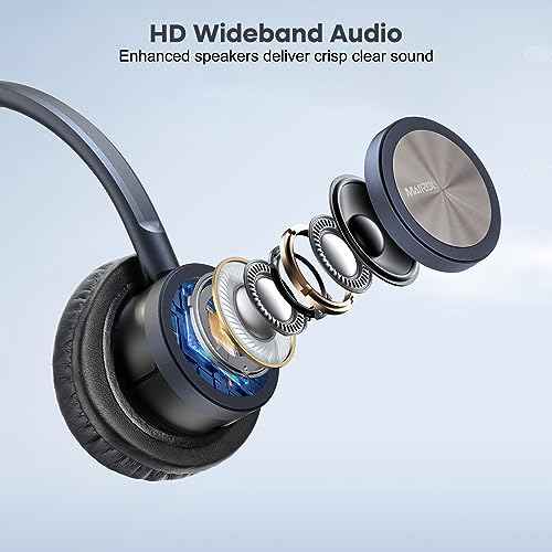 MAIRDI Telephone Headset with Microphone Noise Canceling, Binaural with RJ9 Jack & 3.5mm Connector for Office Call Center Deskphone Cell Phone PC Laptop, Work for Cisco 7941 7965 6941 7861 8811 8961