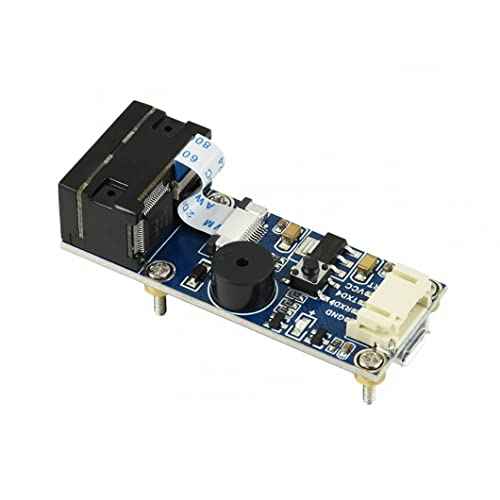 Barcode Scanner Module 1D/2D Codes Reader Kit Read Barcode, QR Code etc Onboard Micro USB and UART Serial Port Woks in The Dark
