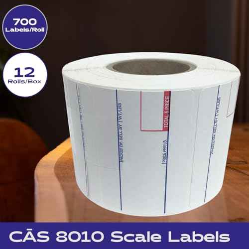 C?S LST-8010 Printing Scale Label, 58 x 40 mm, UPC, 12 Rolls Per Case, C?S Scale Labels 8010, Guaranteed Quality, Try It!.