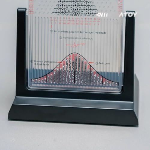 Galton Board Desk Toy 17x12cm - Probability Demonstration Model for Classroom Teaching