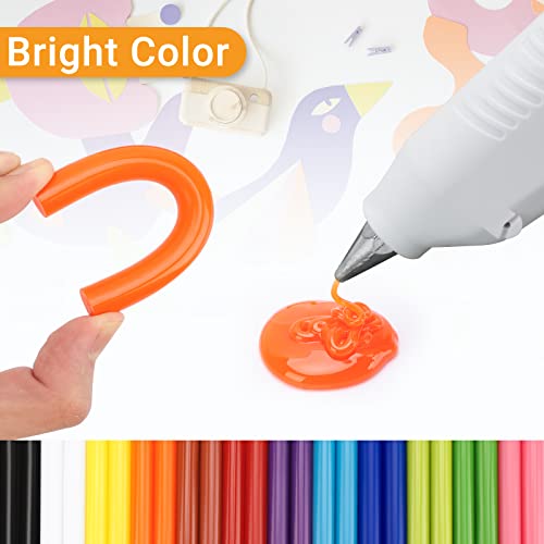 Manarty 48 Pcs Colored Hot Glue Sticks 0.43 x 4