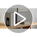 Metal Bookends for Shelves - 4 Pack Compact Organizer for Books, CDs & Vinyl Records