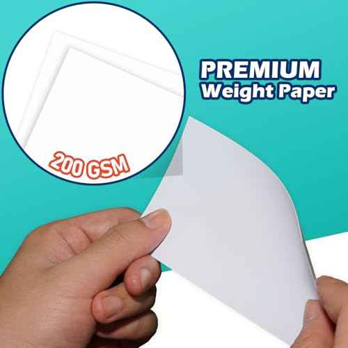 Blank Index Cards 3x5 Unlined Unruled Flash Note Cards 3" x 5", White, 100 Count, 200 GSM Heavy Weight