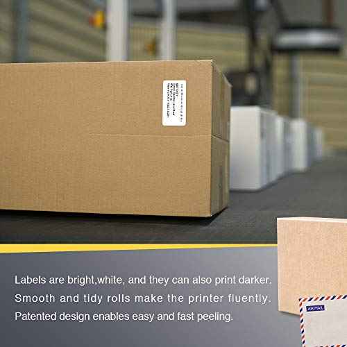 BETCKEY - 2" x 1" (51 mm x 25 mm) UPC Barcode & Address Labels Compatible with Zebra & Rollo Label Printer,Premium Adhesive & Perforated [10 Rolls, 13000 Labels]