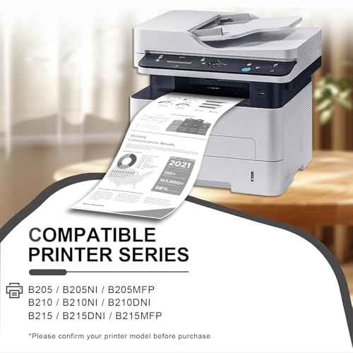B205 / B210 / B215 Black High Yield Toner Cartridge (3,500 Pages/Pack) Replacement for Xerox 106R04347 106R04346 Toner Cartridges Work for B205NI B210DN215DNI Printer (1BK)