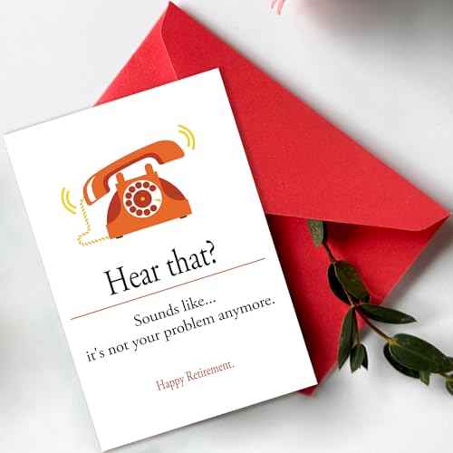 Funny Retirement Gifts for Women Men, Humor Retirement Leaving Card for Him Her Retired Friends Boss Teachers Nurses Dad Mom