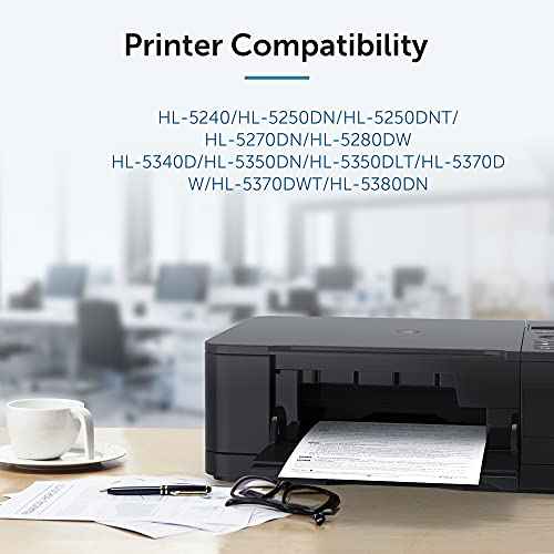 Compatible Toner Cartridge Replacement for Brother TN650 TN-650 TN580 TN-620, HL-5370DW HL-5250DN HL-5340D HL-5240 MFC-8480DN MFC-8860DN MFC-8890DW (High Yield, Black, 2-Pack)