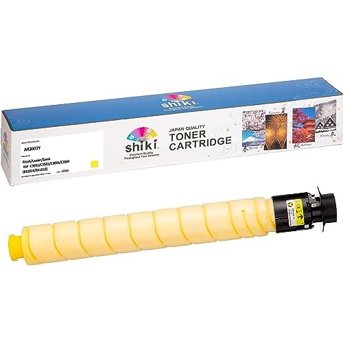 SHIKI Compatible Toner Cartridge for Ricoh/Lanier/Savin MP C3003/C3503/C3004/C3504 Yellow (841814) 18,000 Pages (Yellow)