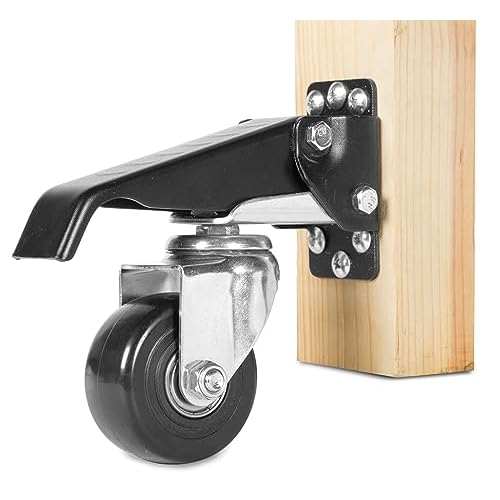 WEN Retractable Workbench Casters, 3-Inch Diameter Wheels, 800-Pound Capacity, 4 Pack (CA3060)