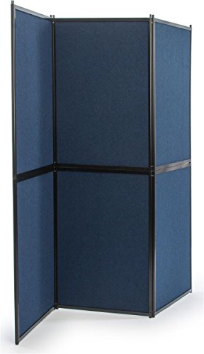 Displays2go 72.5 x 72.5-Inch Double-Sided Trade Show Presentation Board with Lights