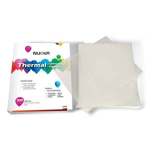 Nuova Premium Thermal Laminating Pouches, 9" x 11.5"/Letter Size/3 mil, 200 Pack (LP200H)