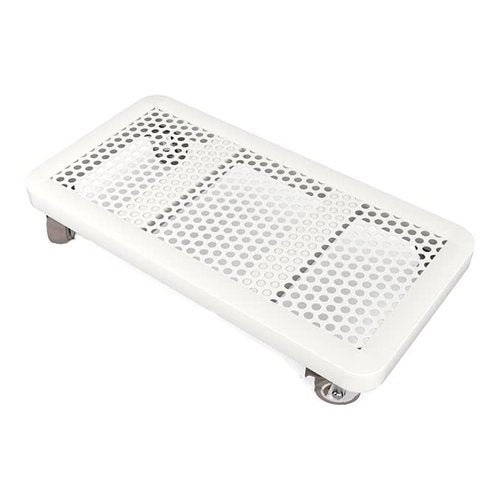 ONQendDv Rolling Stand,CPU Stand Mobile PC Tower Stand, Rolling CPU Stand for Under Desk, Floor CPU Holder Stand Cart with Lockable Wheels, for Home, Office Computer Tower Stand(White,500 mm*250 mm)