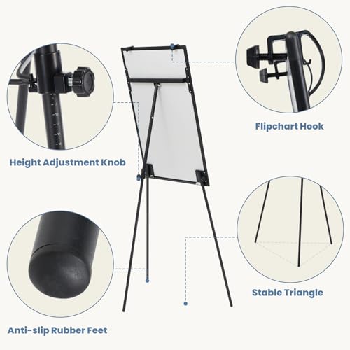 40x28 White Magnetic Dry Erase Board with Stand & Accessories