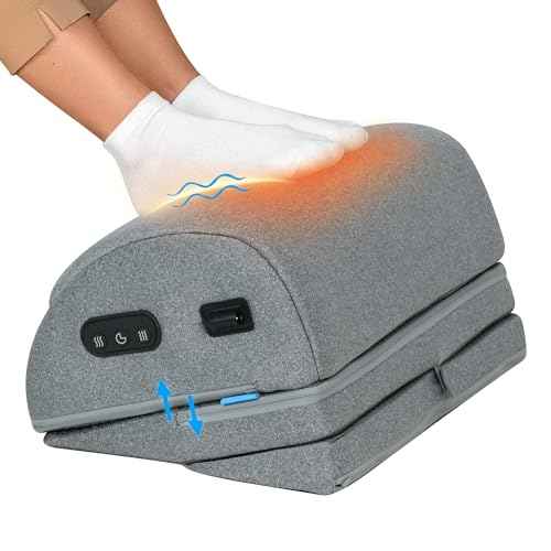 Comfier Foot Rest Under Desk at Work with Heat,Vibration,Foot Heater Foot Warmer,3 Height Under Desk Foot Rest for Office Chair,Gaming Chair Footstool, Ergonomic Heated Footrest,Computer Desk Use