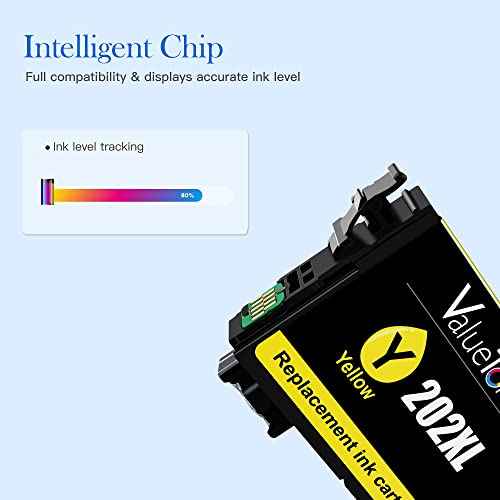 Valuetoner 202 202XL Remanufactured Ink Cartridges Replacement for Epson 202XL Ink Cartridges Multipack for Expression Home XP-5100 Workforce WF-2860 Printer (, 1 Cyan, 1 Magenta, 1 Yellow)