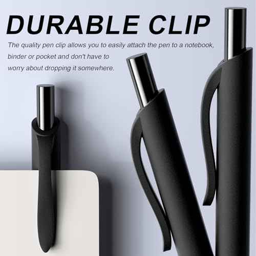 108 Pack Black Pens - Bulk Pens 1.0mm Medium Point Ballpoint Pens Smooth Writing No Bleed Retractable Black Ink Pen