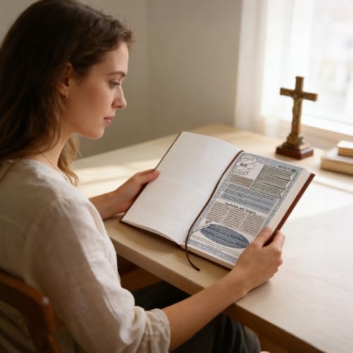 Bible Study Journal for Women - 66-Page Devotional & Reflection Guide, Daily Scripture & Prayer Prompts