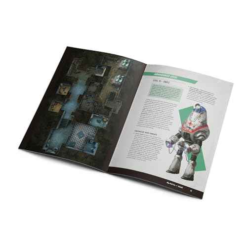 Modiphius Entertainment: Fallout: The Roleplaying Game - Map Pack 1: Vault - RPG Accessory, 32 Page Softcover Booklet & 4 Double-Sided Poster Maps